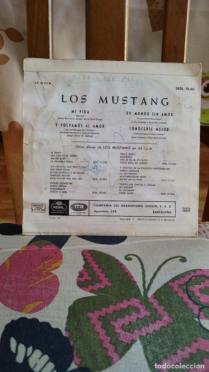 Discos de vinilo: LOS MUSTANG-EP MI VIDA +3 - Foto 2