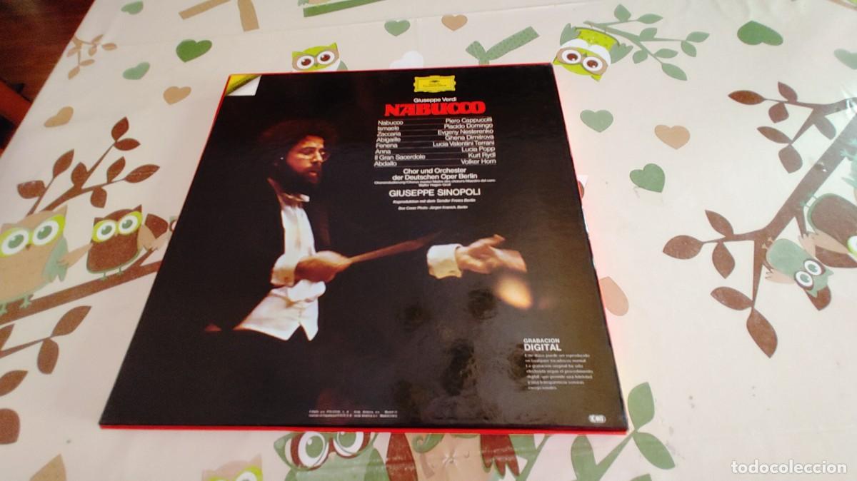 Discos de vinilo: NABUCCO-CAJA BOX 3 LPS CON LIBRETO-NUEVO - Foto 4