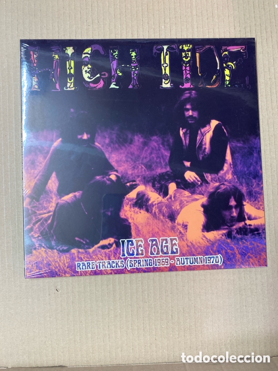 Discos de vinilo: LP HIGH TIDE. ICE AGE. RARE TRACKS. SPRING 1969-AUTUMN 1970. PRECINTADO DE F&Aacute;BRICA! NUEVO A ESTRENAR