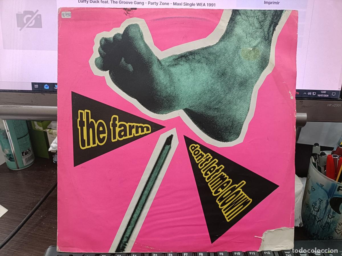 Discos de vinilo: The Farm - Don&acute;t Let Me Down - Maxi Single Produce Records 1991