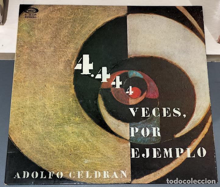 Discos de vinilo: Adolfo Celdran - 4444 Veces, Por Ejemplo - LP Movieplay ref. S-32.646. Ed. espa&ntilde;ola 1975.