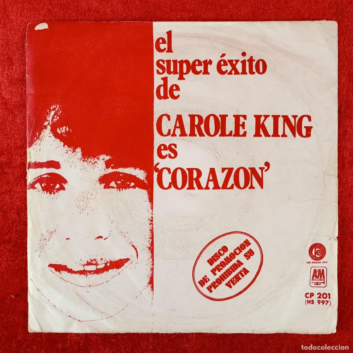 Discos de vinilo: CAROLE KING - CORAZON, ASI VAN LAS COSAS - SINGLE VINILO - DISCO - CP 201 / 72