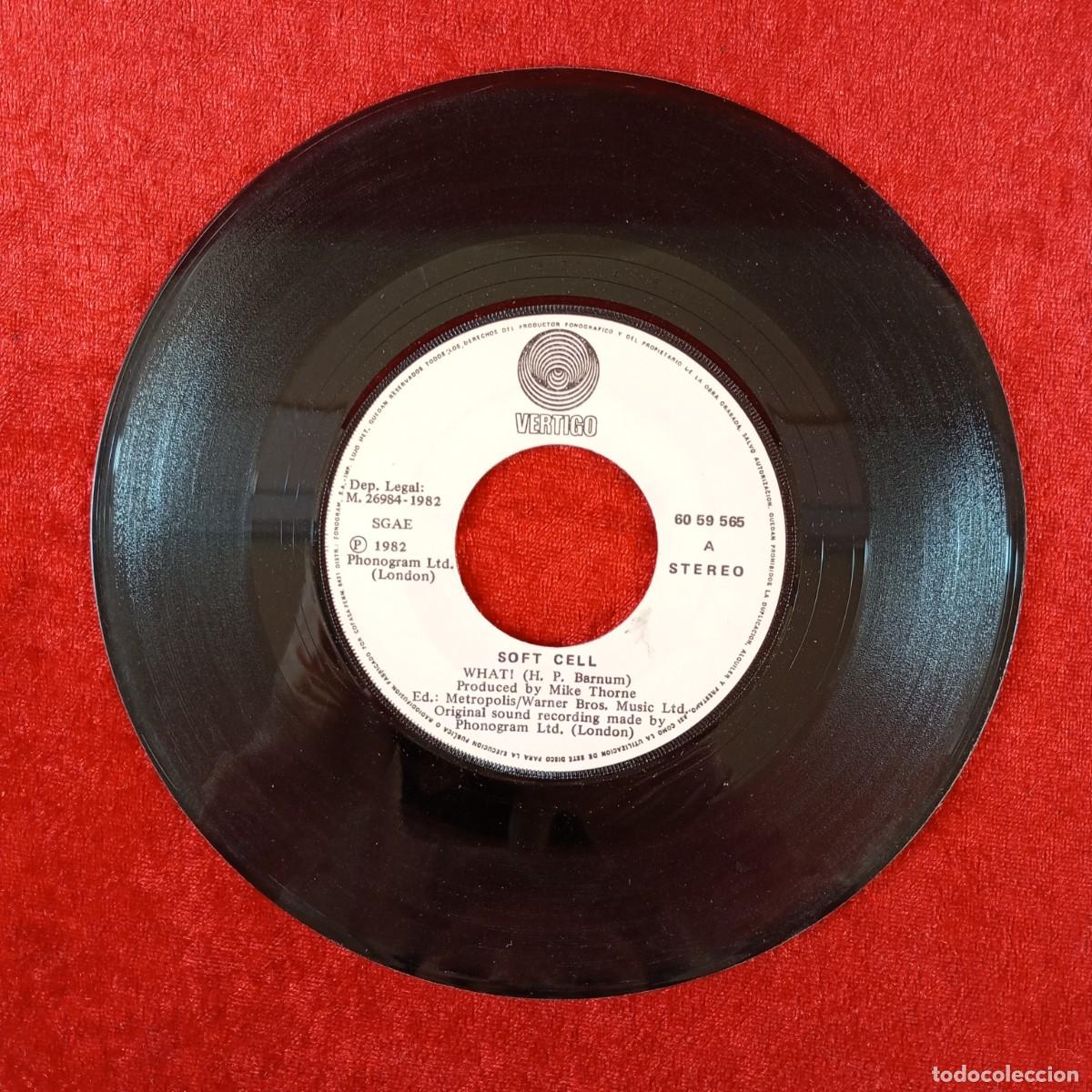 Discos de vinilo: SOFT CELL - WHAT! - ....SO - SINGLE VINILO - DISCO - 60 59 565 / 73 - Foto 4