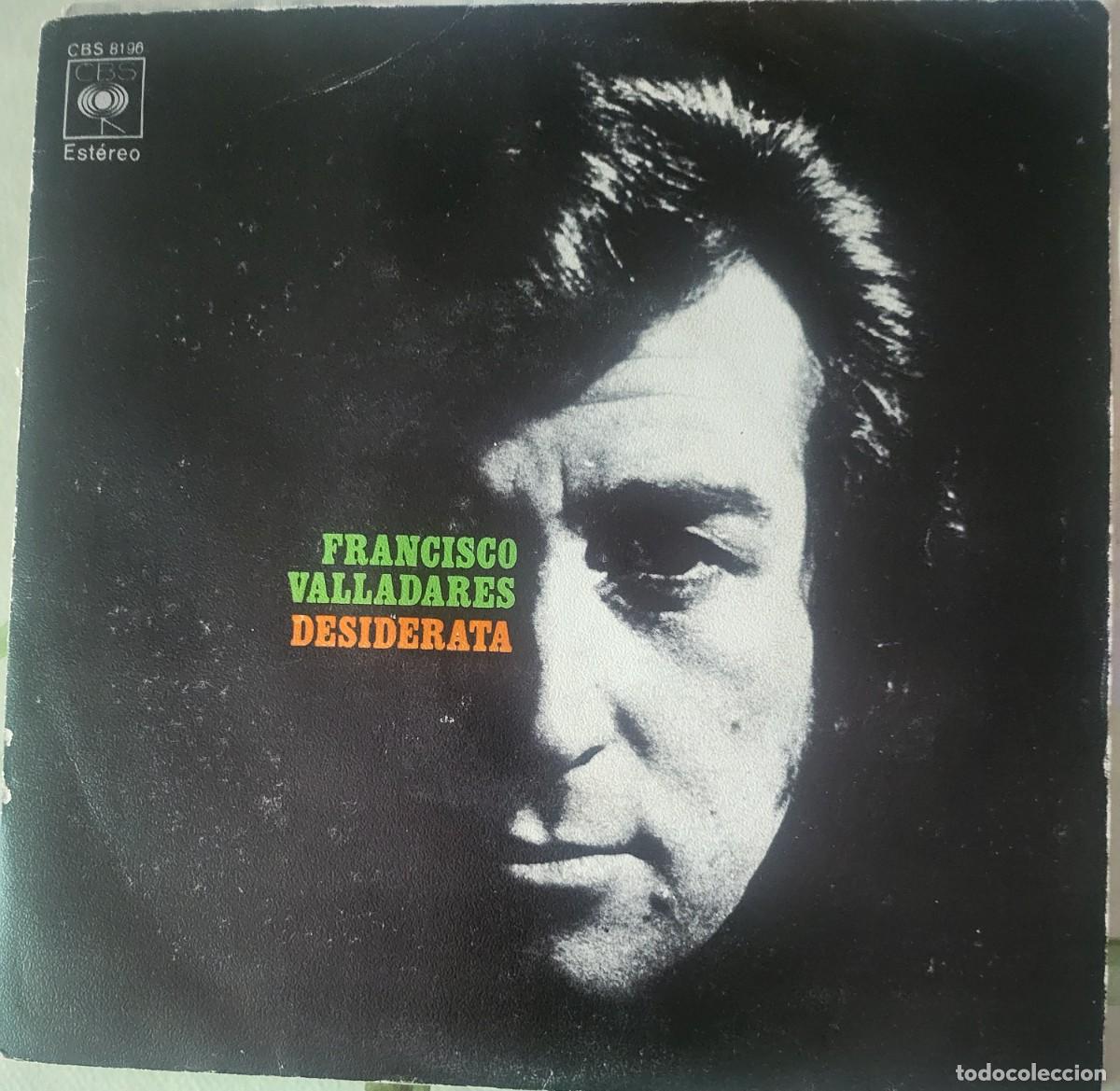 Discos de vinilo: Paco Valladares single sello CBS editado en Espa&ntilde;a a&ntilde;o 1972...
