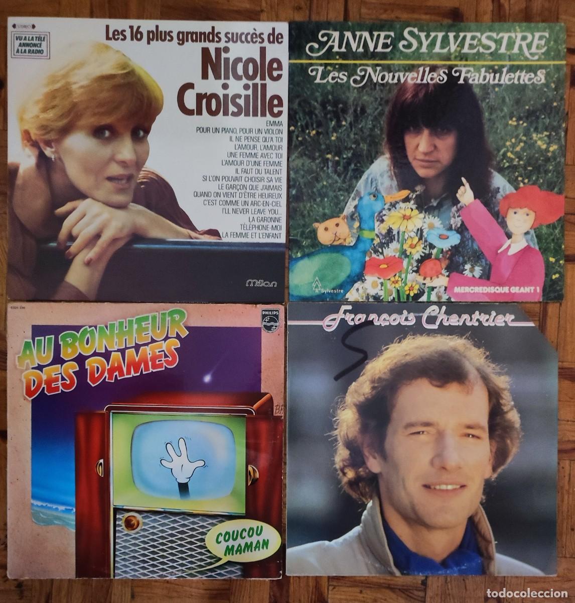 Discos de vinilo: Lote 8 vinilos LP Chanson Fran&ccedil;aise: Jack Lantier, Graeme Allwright, Nicole Croisille, Anne Sylvestr