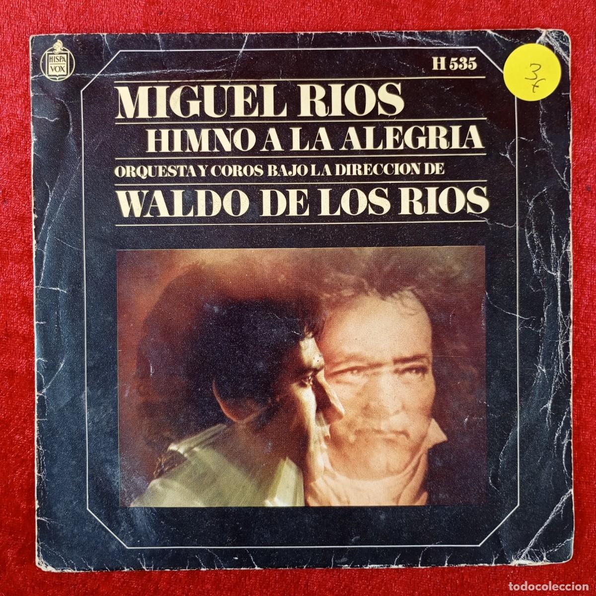 Discos de vinilo: MIGUEL RIOS - HIMNO A LA ALEGRIA - WALDO DE LOS RIOS - SINGLE VINILO - DISCO - H535 / 80