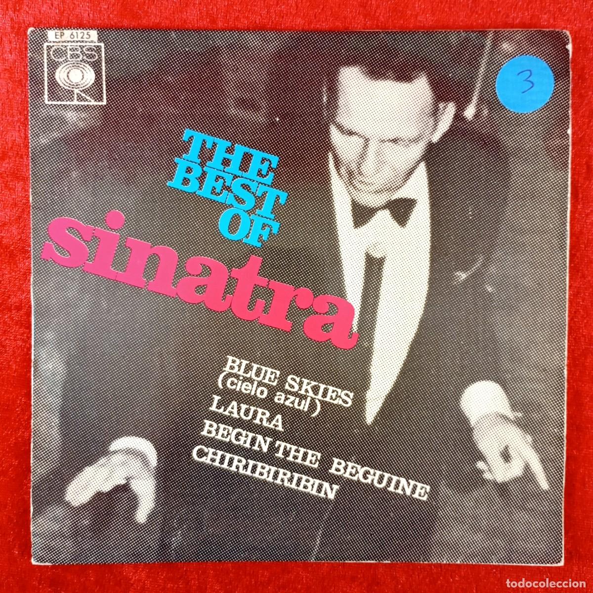 Discos de vinilo: THE BEST OF SINATRA - BLUE SKIES, LAURA, BEGIN THE BEGUINE - SINGLE VINILO - DISCO - EP 6125 / 81