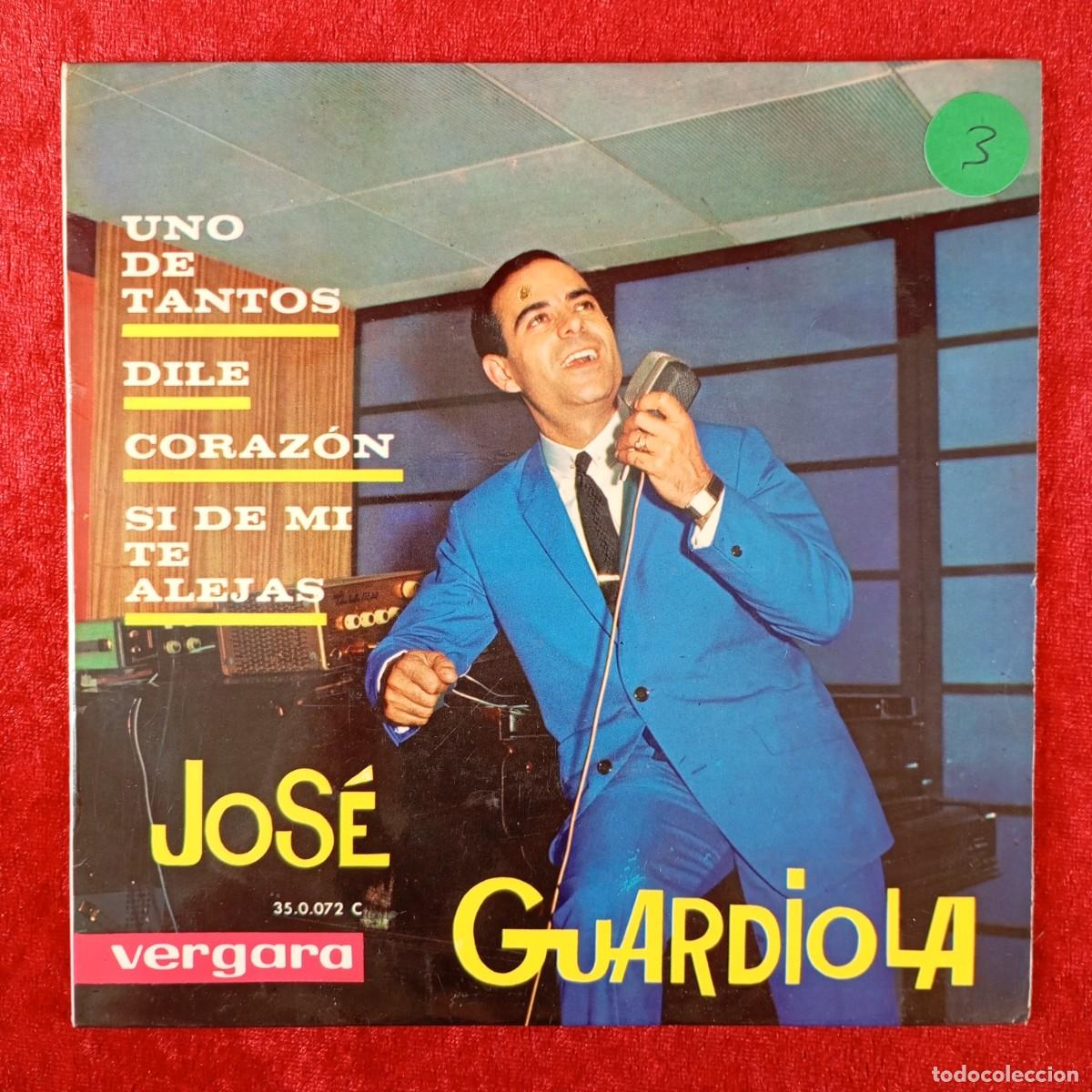 Discos de vinilo: JOSE GUARDIOLA - UNO DE TANTOS, DILE... - SINGLE VINILO - DISCO - 35.0.072 C / 83