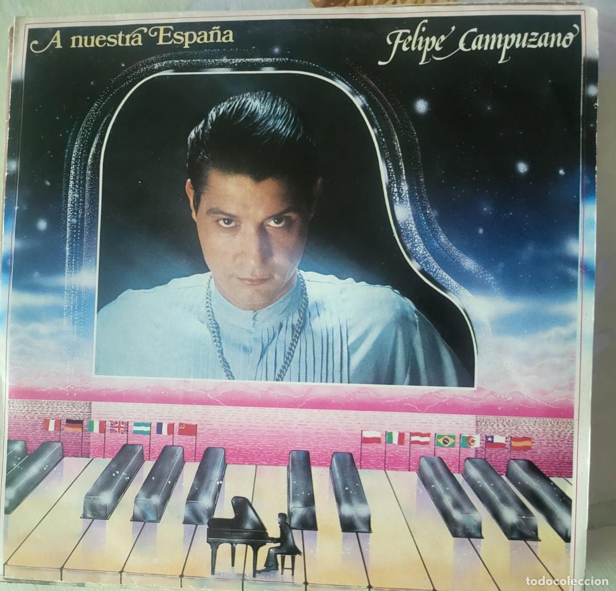 Discos de vinilo: Felipe Campuzano single sello Salinas editado en Espa&ntilde;a...