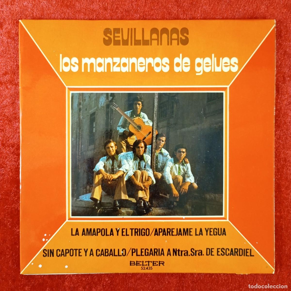 Discos de vinilo: SEVILLANAS - LOS MANZANEROS DE GELUES - LA AMAPOLA Y EL TRIGO - SINGLE VINILO - DISCO - 52.435 / 102