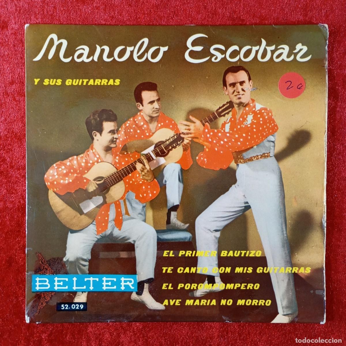 Discos de vinilo: MANOLO ESCOBAR Y SUS GUITARRAS - EL PRIMER BAUTIZO - SINGLE VINILO - DISCO - 52.029 / 110