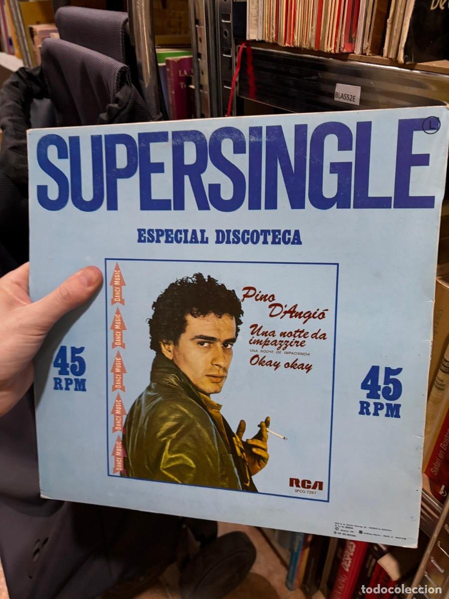 Discos de vinilo: BLAS52E &ndash; Pino D'Angi&ograve; &ndash; Una Notte da Impazzire (Supersingle) disco vinilo