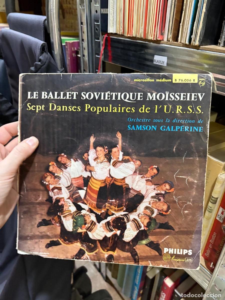 Discos de vinilo: BLAS52E &ndash; Le Ballet Sovi&eacute;tique Mo&iuml;sseiev &ndash; Sept Danses Populaires de l'U.R.S.S. disco vinilo