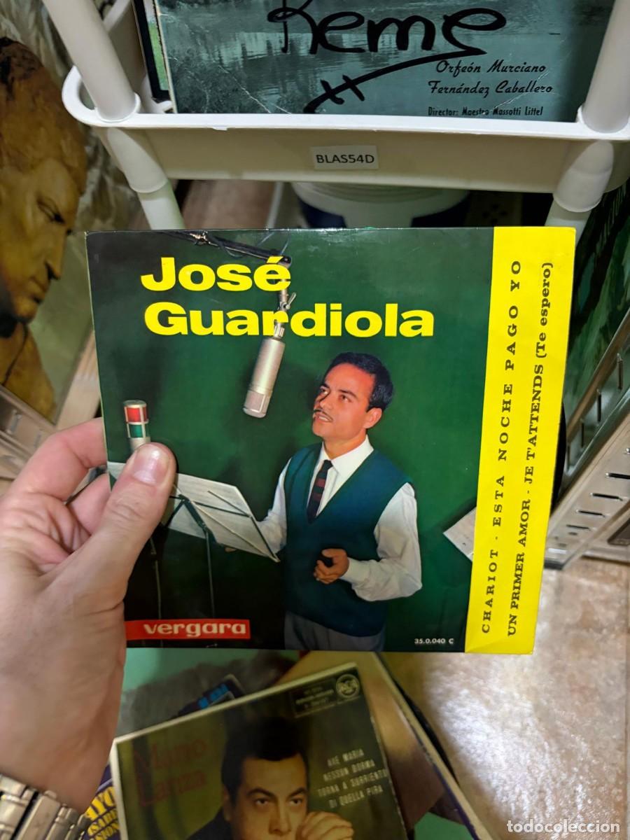 Discos de vinilo: BLAS54D &ndash; Jos&eacute; Guardiola &ndash; Esta noche pago yo disco vinilo