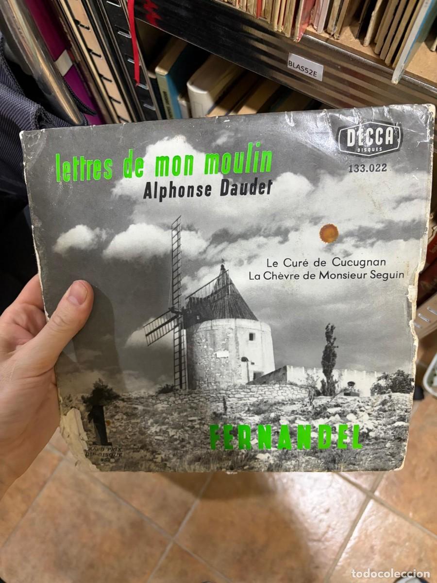 Discos de vinilo: BLAS52E &ndash; Fernandel &ndash; Lettres de mon moulin (Alphonse Daudet) disco vinilo