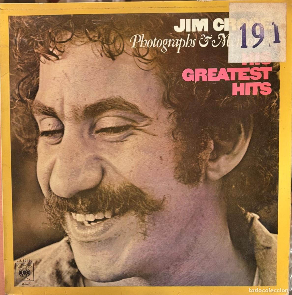 Discos de vinilo: LP JIM CROCE-PHOTOGRAPHS & MEMORIES (HIS GREATEST HITS). LP-SEXT-1336