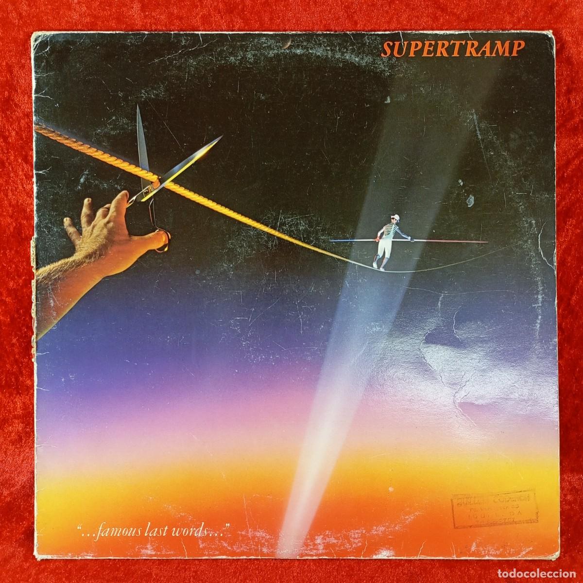 Discos de vinilo: SUPERTRAMP - &rdquo;...FAMOUS LAST WORDS...&rdquo; - LP VINILO - DISCO - AMLK 63732 / 125