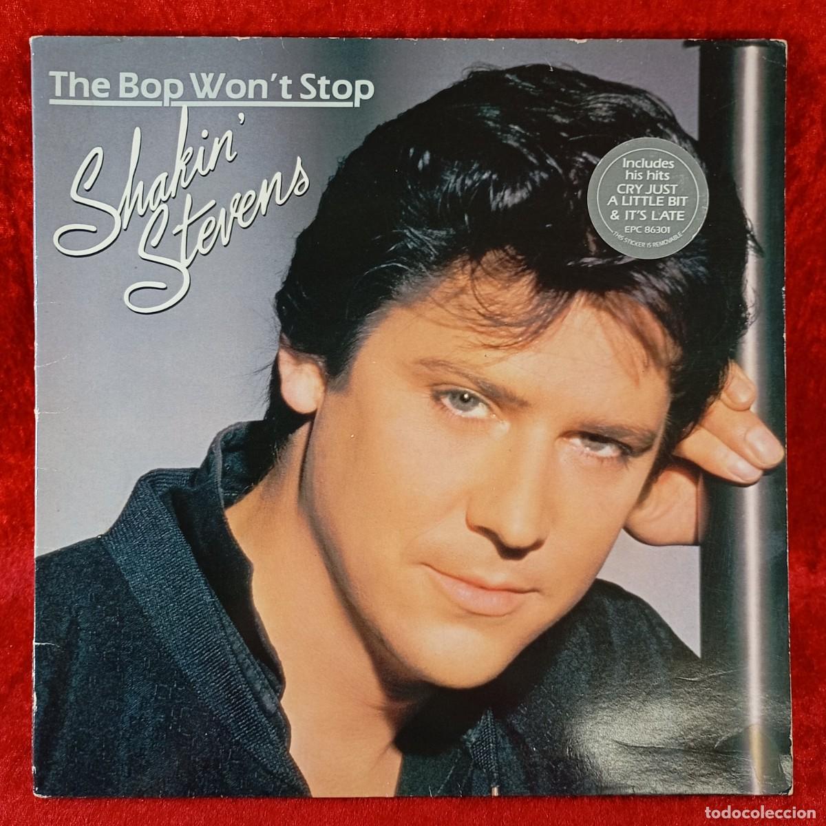 Discos de vinilo: SHKIN' STEVENS - THE BOP WON'Y STOP - LP VINILO - DISCO - EPC 86301 / 129