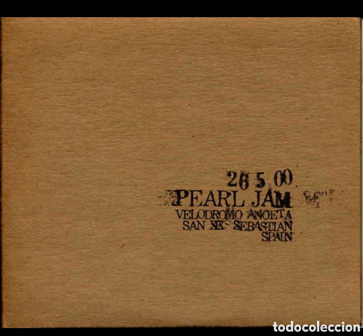 Discos de vinilo: Pearl Jam Donosti 26/05/2000
