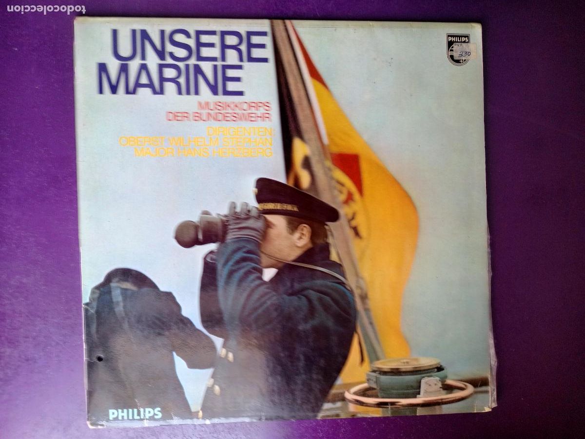 Discos de vinilo: MUSICA MILITAR MARINA ALEMANIA - LP PHILIPS 1968 - BANDA EJERCITO ALEMAN