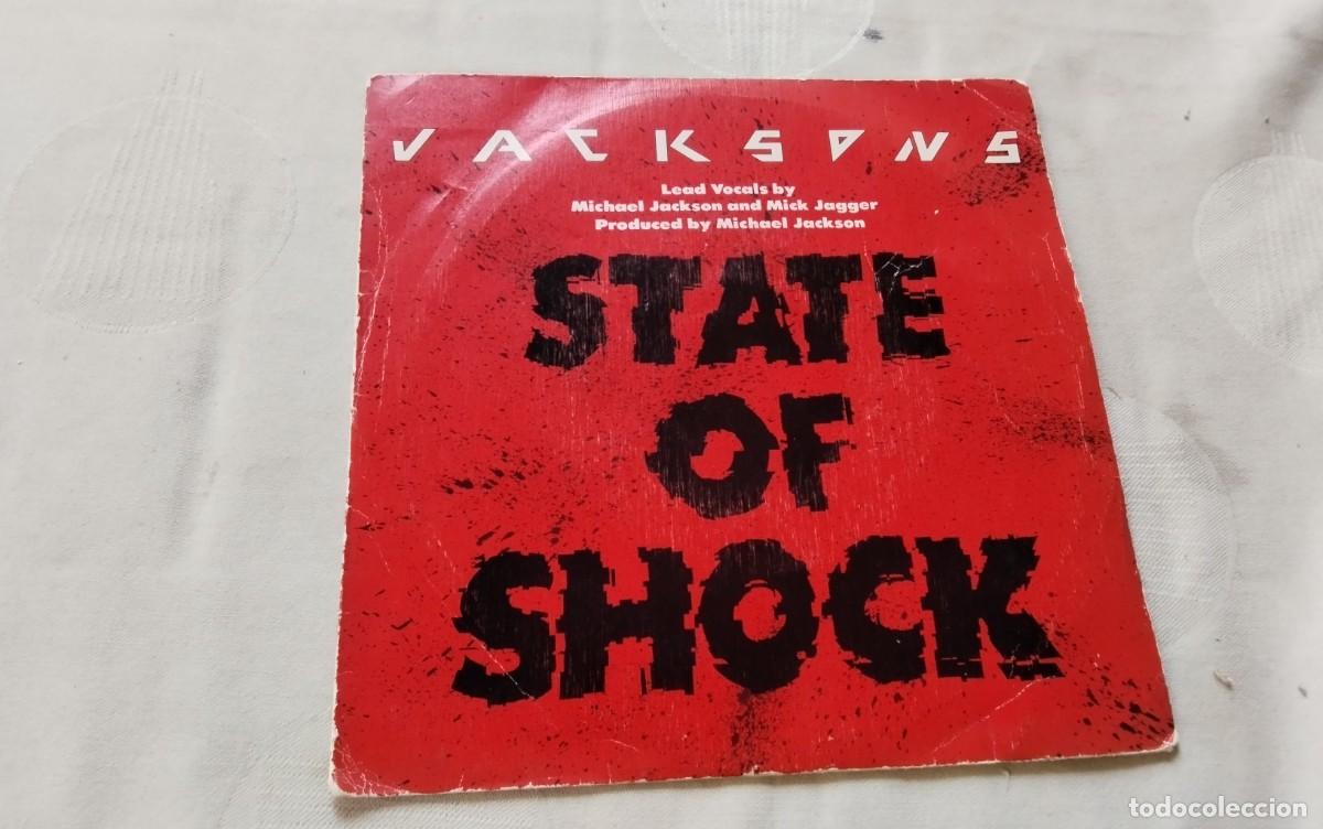 Discos de vinilo: DISCO SINGLE DE VINILO DE THE JAKSONS &rdquo;ESTATE OF SHOCK&rdquo; , VER DESCRIPCION