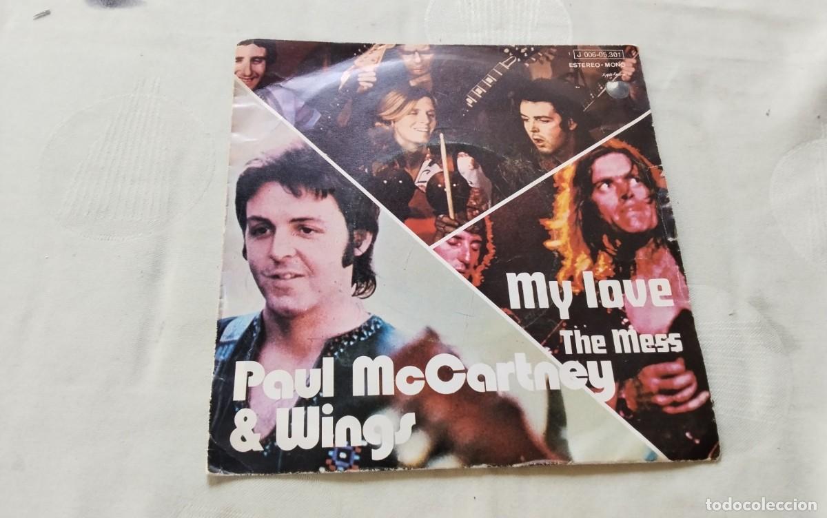 Discos de vinilo: DISCO SINGLE DE VINILO DE PAUL McCARTNEY & WINGS &rdquo;MY LOVE&rdquo; , VER DESCRIPCION