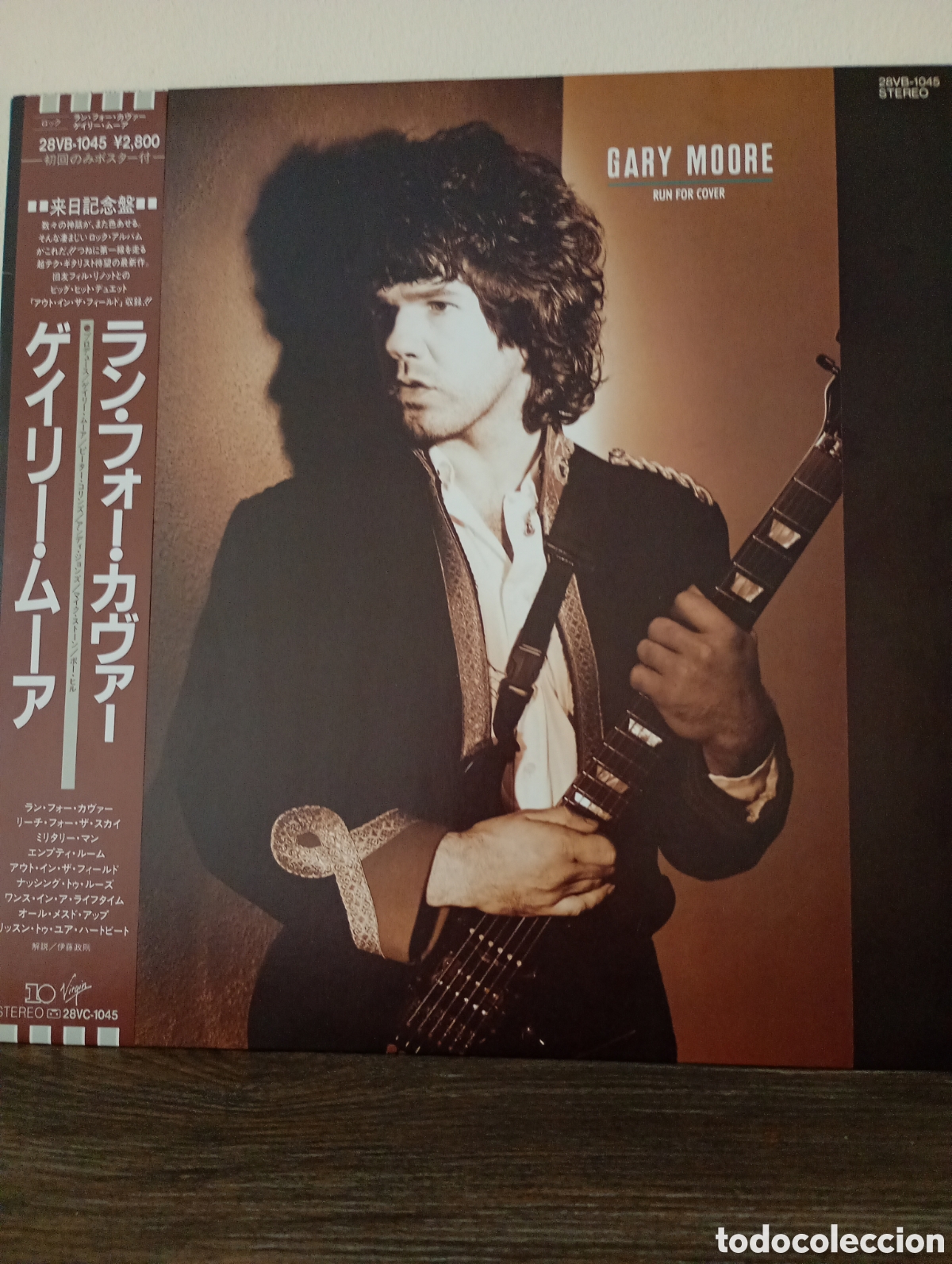 Discos de vinilo: Gary Moore, run for cover 1985. Made in Japan + poster, con Obi y encarte.