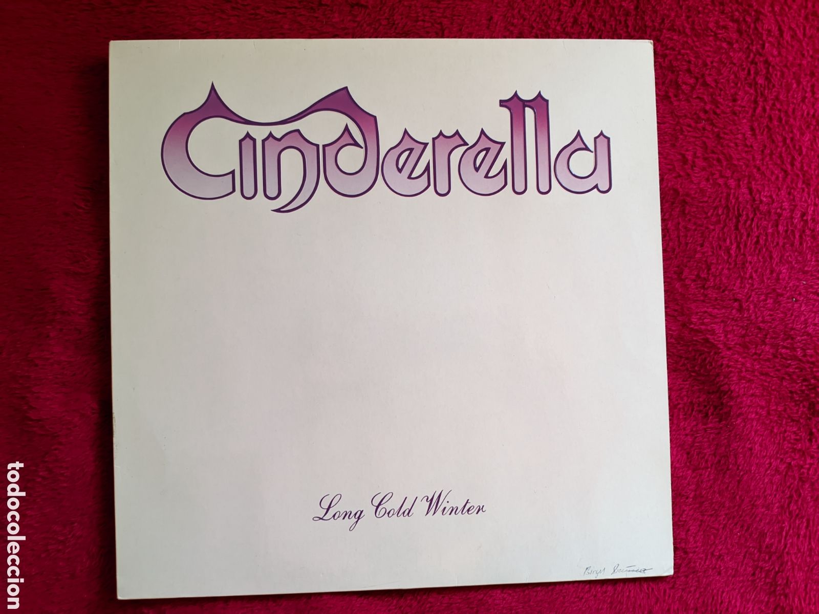 Discos de vinilo: // Cinderella - Long Cold Winter - Mercury Holland 1988,embossed cover