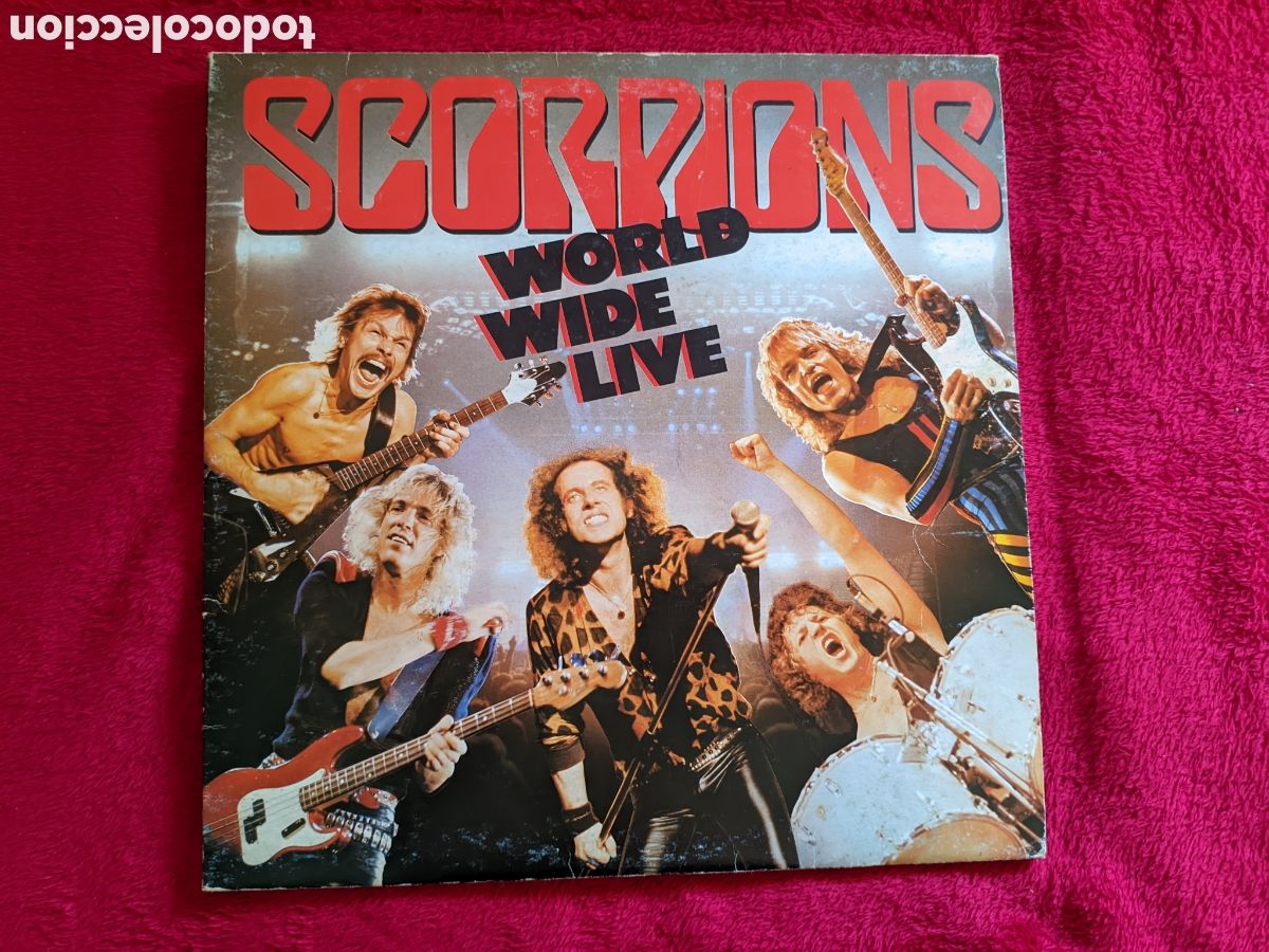 Discos de vinilo: // Scorpions &lrm;&ndash; World Wide Live - Harvest Italia 1985,2LPs gatefold