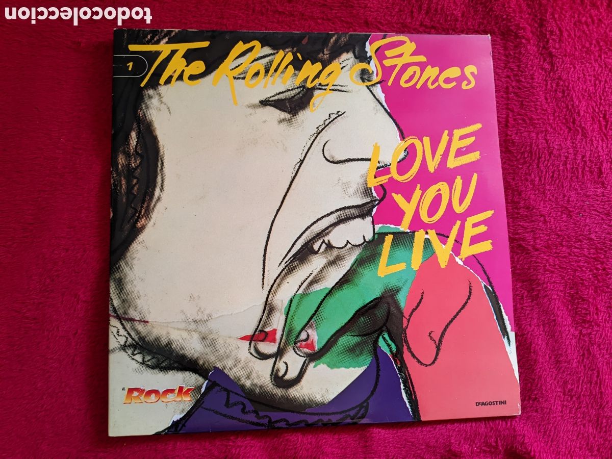 Discos de vinilo: // The rolling stones - Love you live - DeAgostini Italia 1988,2LPs gatefold