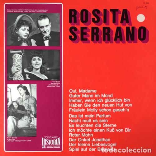 Discos de vinilo: LP ROSITA SERRANO - Rosita Serrano - Top Classic Historia H 605 - 1969 (VG+/EX)