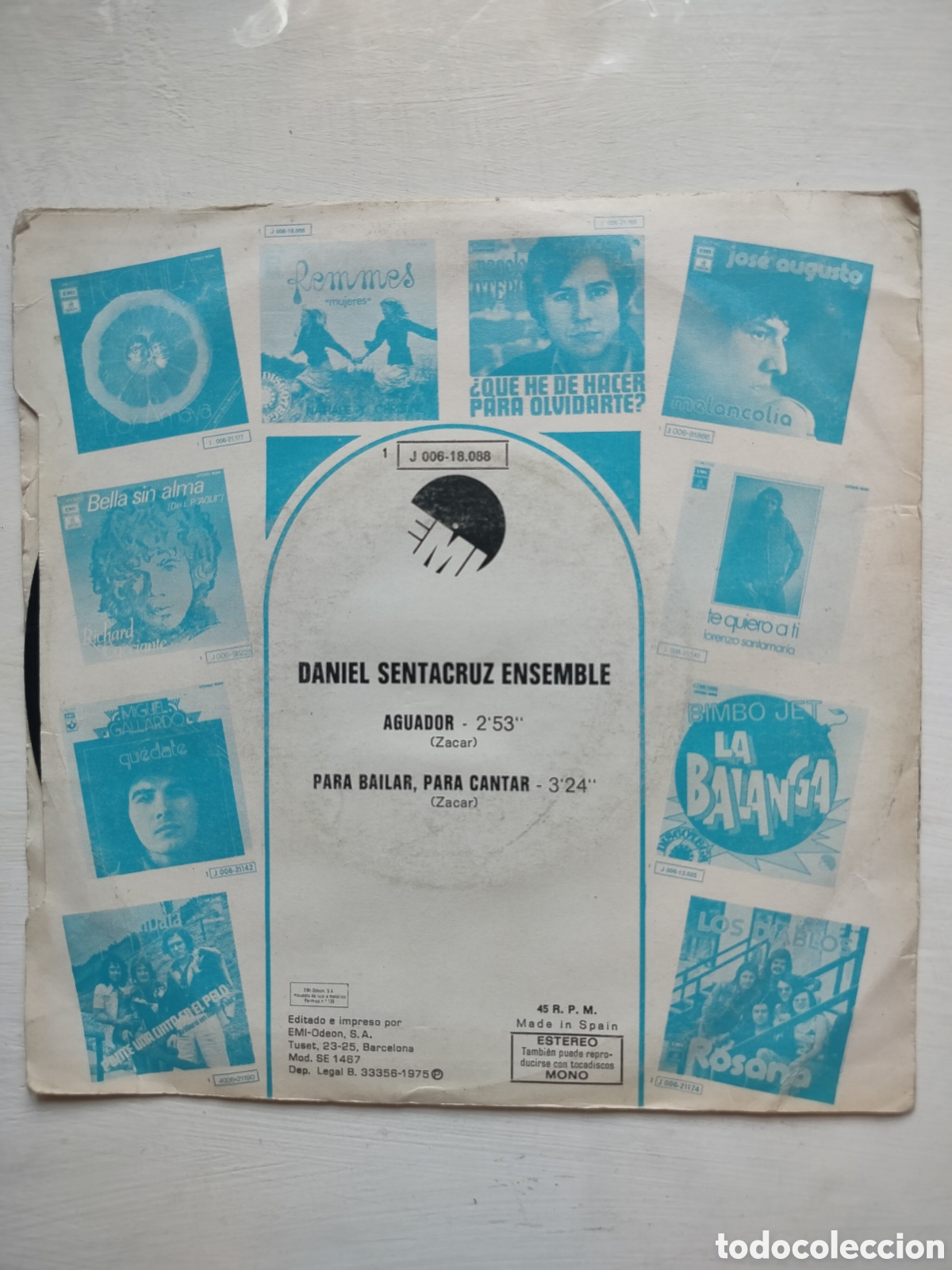Discos de vinilo: Daniel Sentacruz Ensamble Single - Foto 2