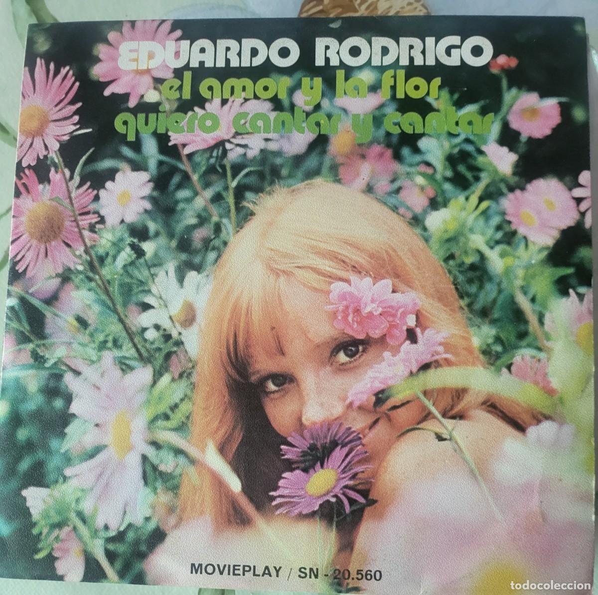Discos de vinilo: Eduardo Rodrigo single sello Movieplay editado en Espa&ntilde;a a&ntilde;o 1971...