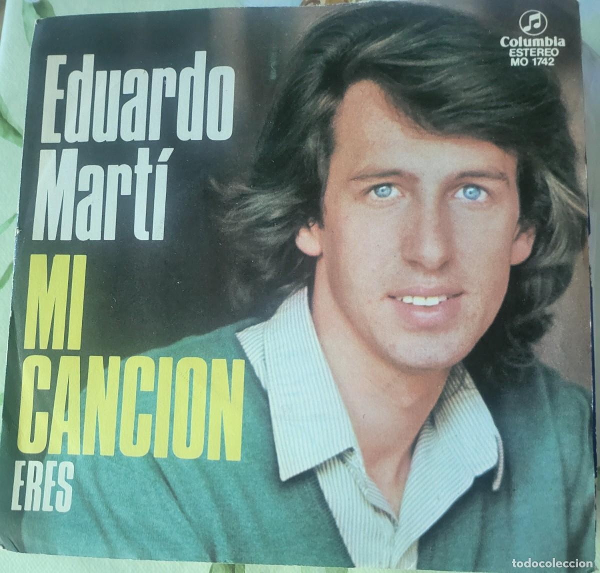Discos de vinilo: Eduardo Marti single sello Columbia editado en Espa&ntilde;a a&ntilde;o 1977 promocional. ...