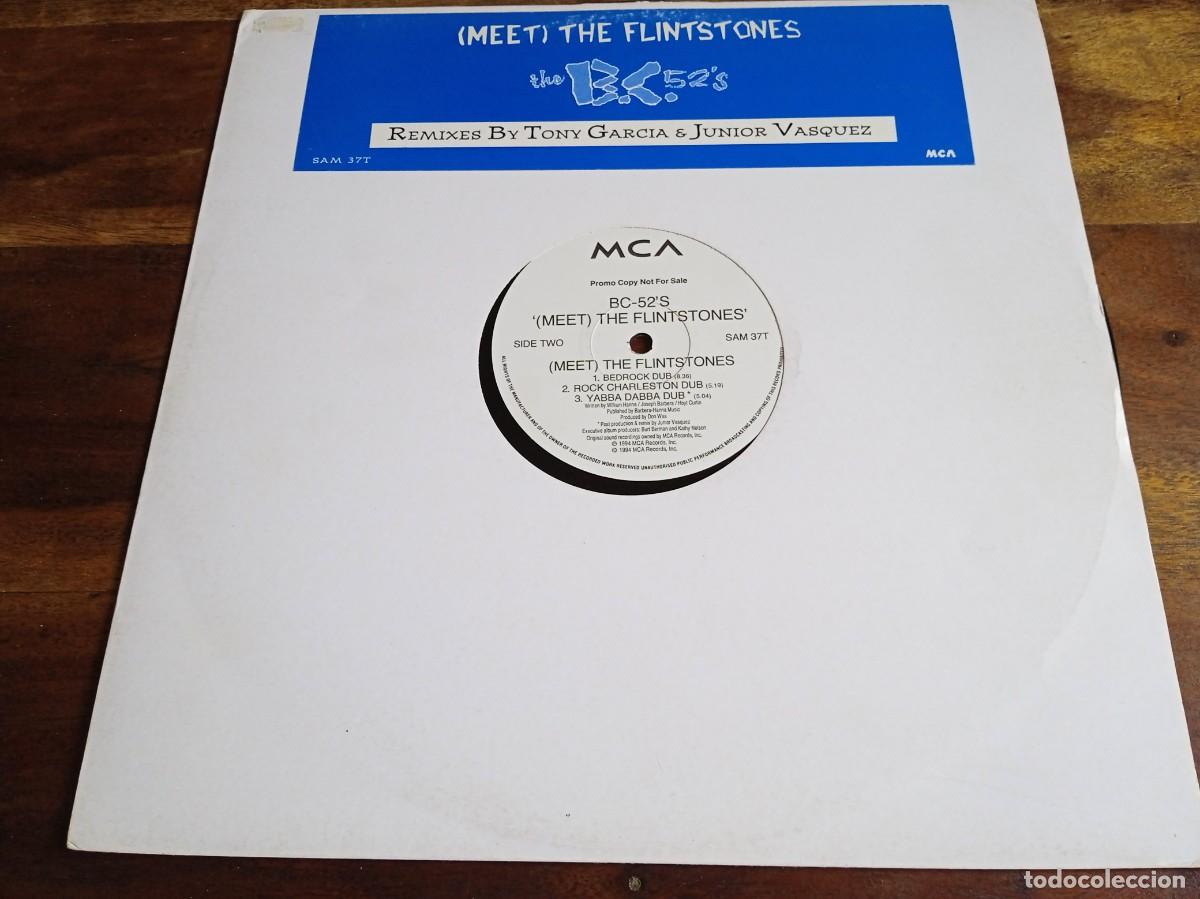 Discos de vinilo: THE BC-52&acute;S - ( MEET ) THE FLINTSTONES - Maxisingle original 1994 MCA Records Promocional