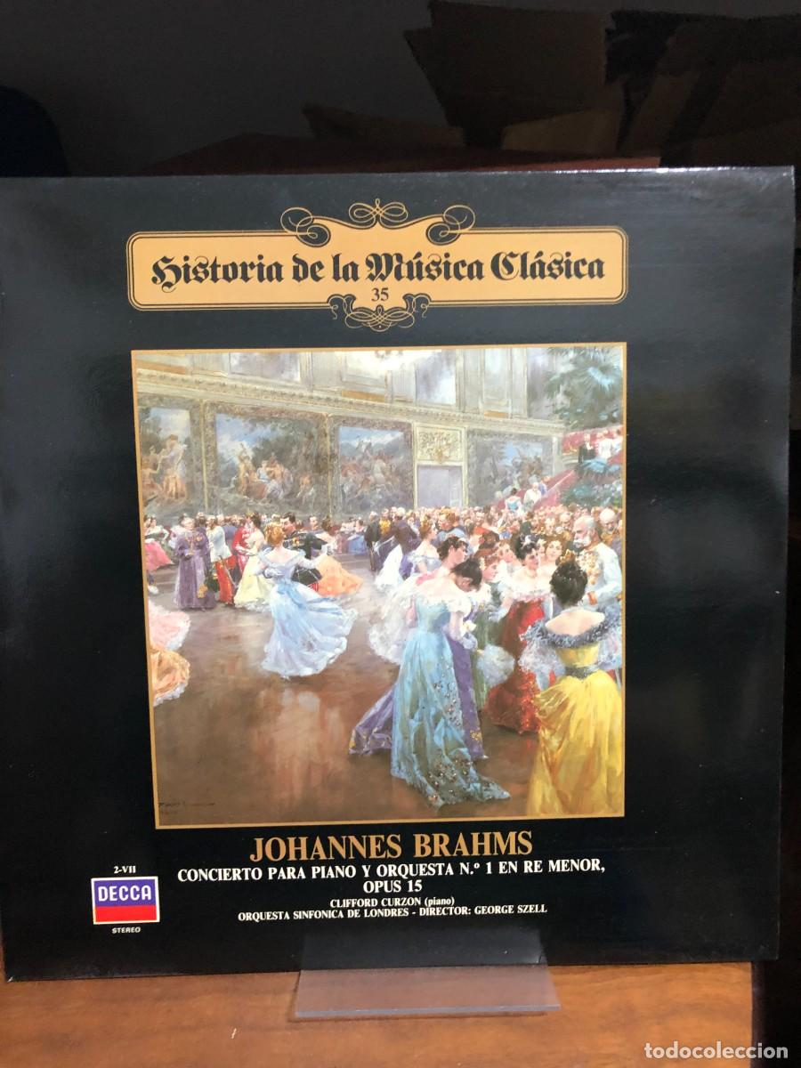 Discos de vinilo: Historia de la M&uacute;sica Cl&aacute;sica Vol. 35 Brahms: Concierto para piano N.&ordm; 1 J. Brahms