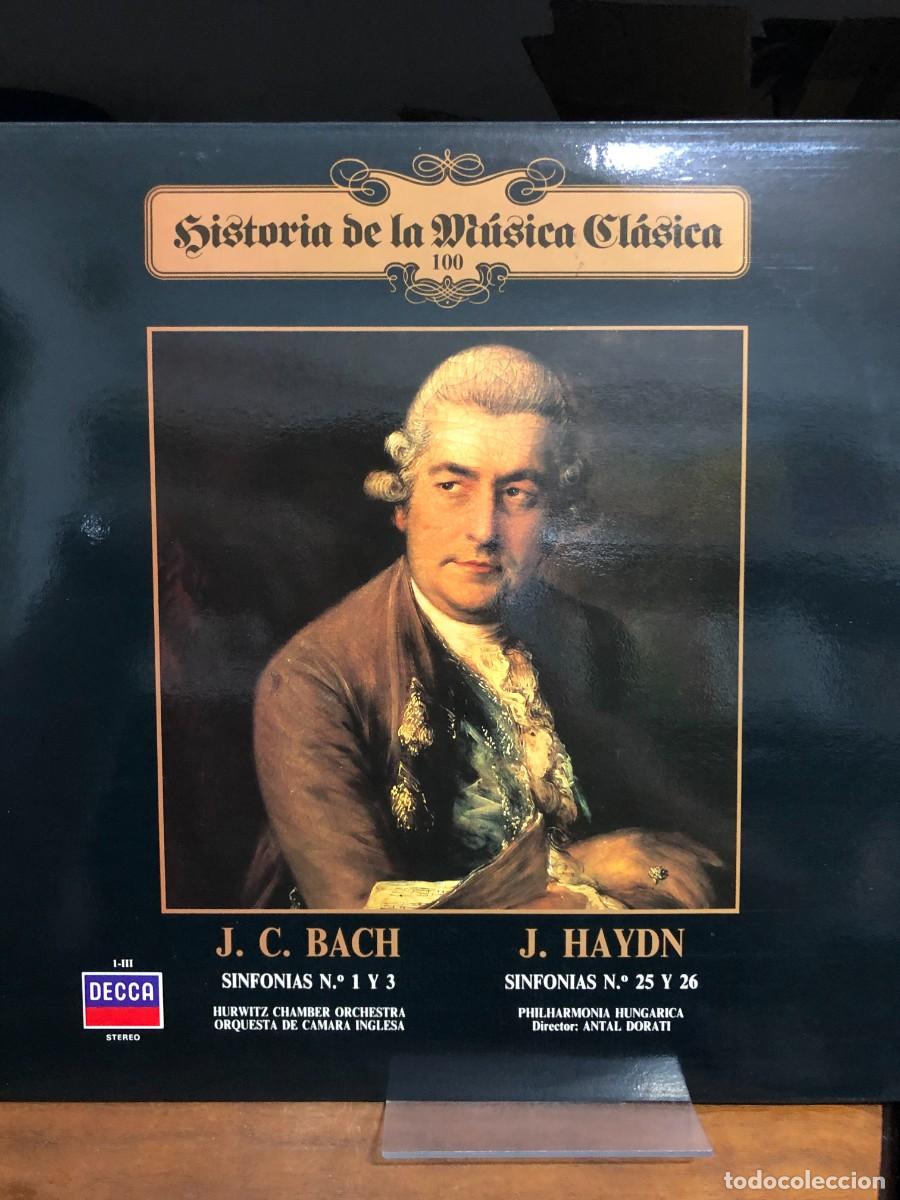 Discos de vinilo: Historia de la M&uacute;sica Cl&aacute;sica Vol. 100 J. C. Bach / J. Haydn
