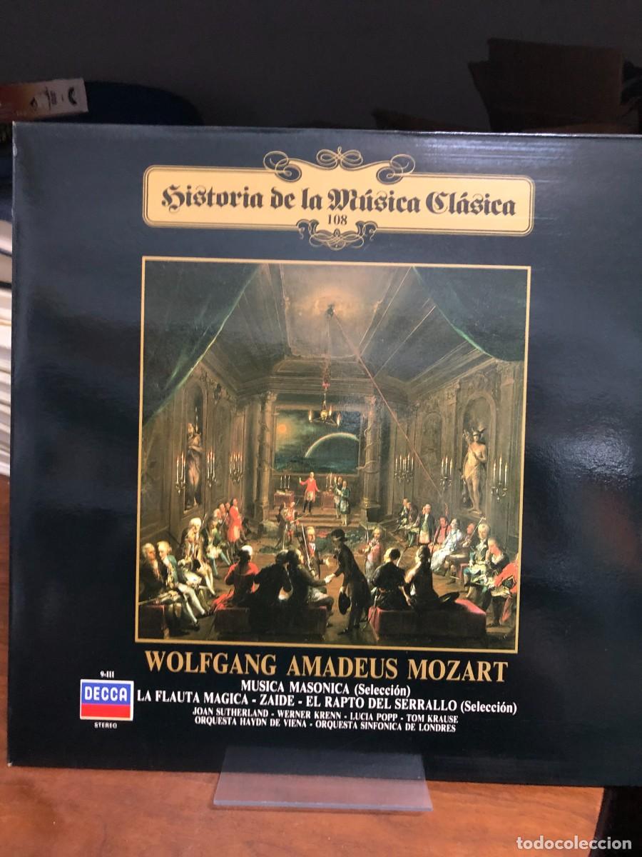 Discos de vinilo: Historia de la M&uacute;sica Cl&aacute;sica Vol. 108 Wolfgang Amadeus Mozart