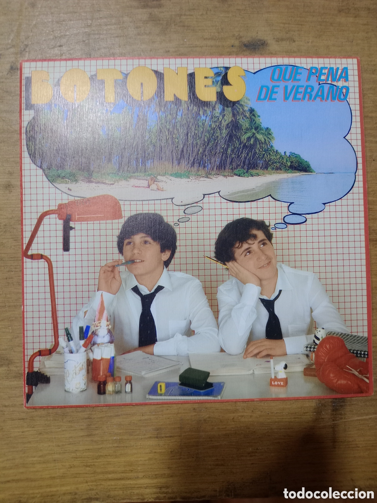 Discos de vinil: BOTONES Sg EPIC PROMO 1982 - que pena de verano - TELEVISION - TVE - PARCHIS - REGALIZ - NINS