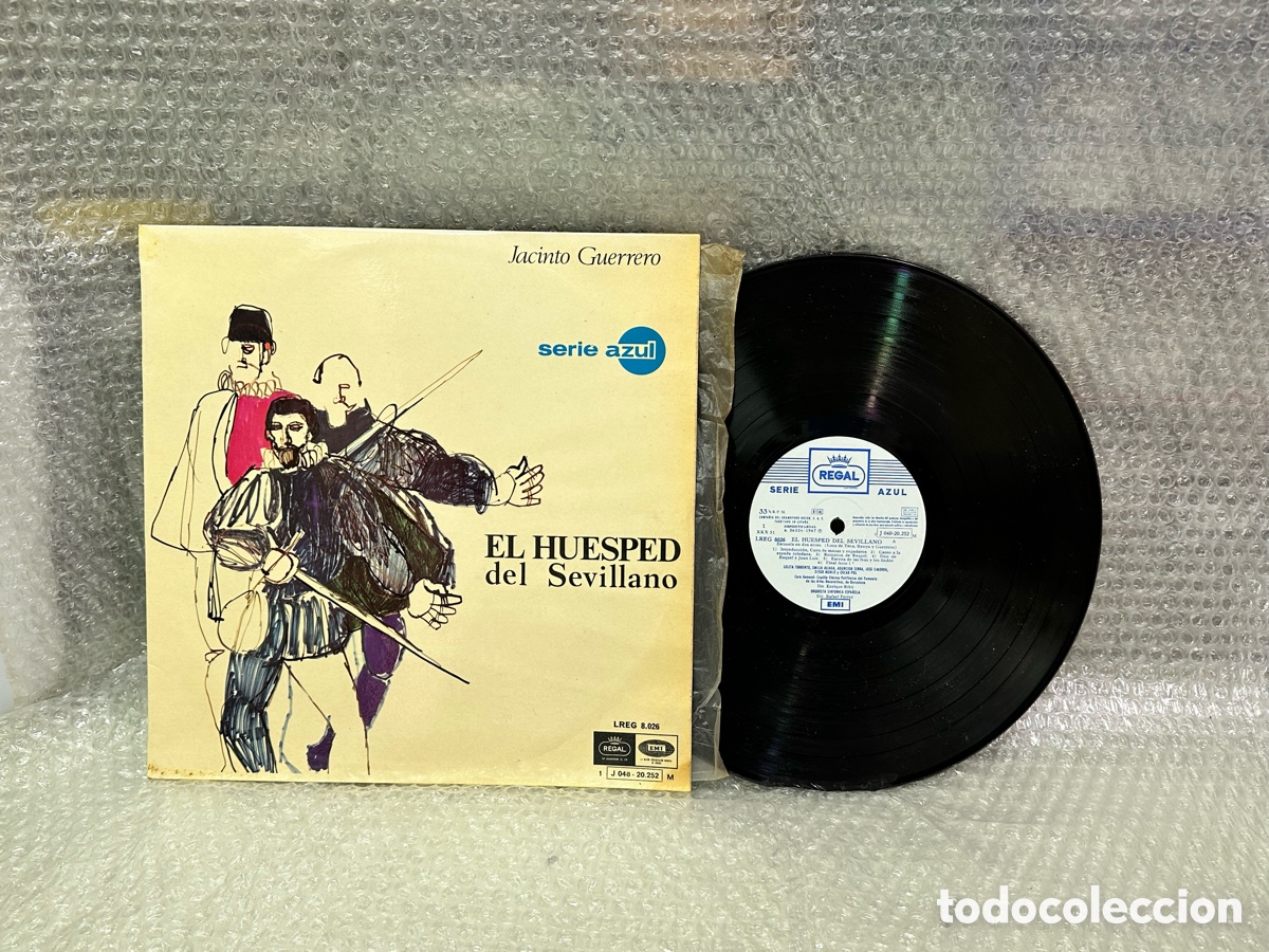 Discos de vinil: Vinilo EL HUESPED del Sevillano Jacinto Guerrero serie azul