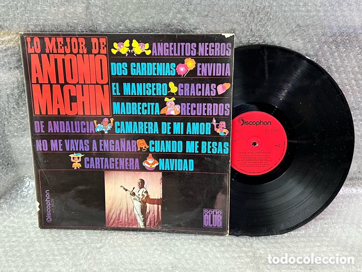 Disques de vinyle: LO MEJOR DE ANTONIO MACHIN vintage