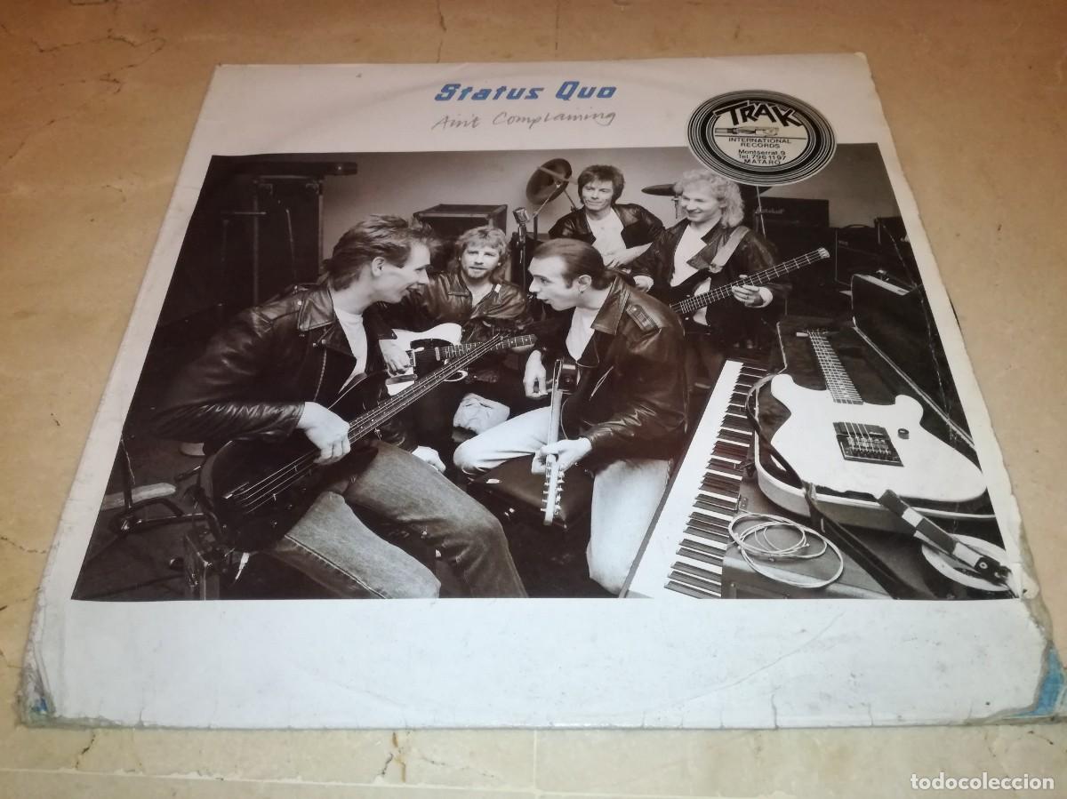 Discos de vinilo: STATUS QUO-AIN&acute;T COMPLAINING-CONTIENE ENCARTE-ORIGINAL ESPA&Ntilde;OL 1988
