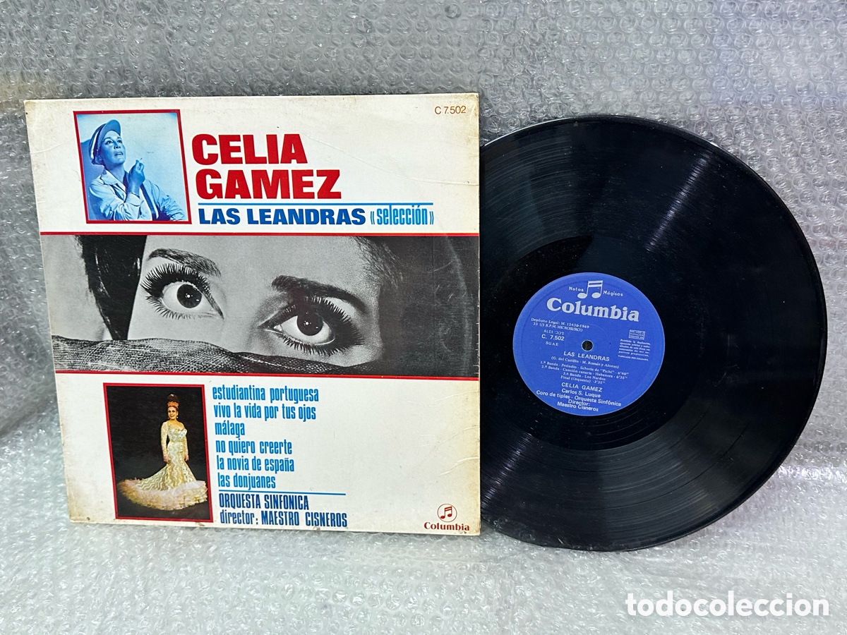 Disques de vinyle: Vinilo CELIA GAMEZ LAS LEANDRAS Vintage