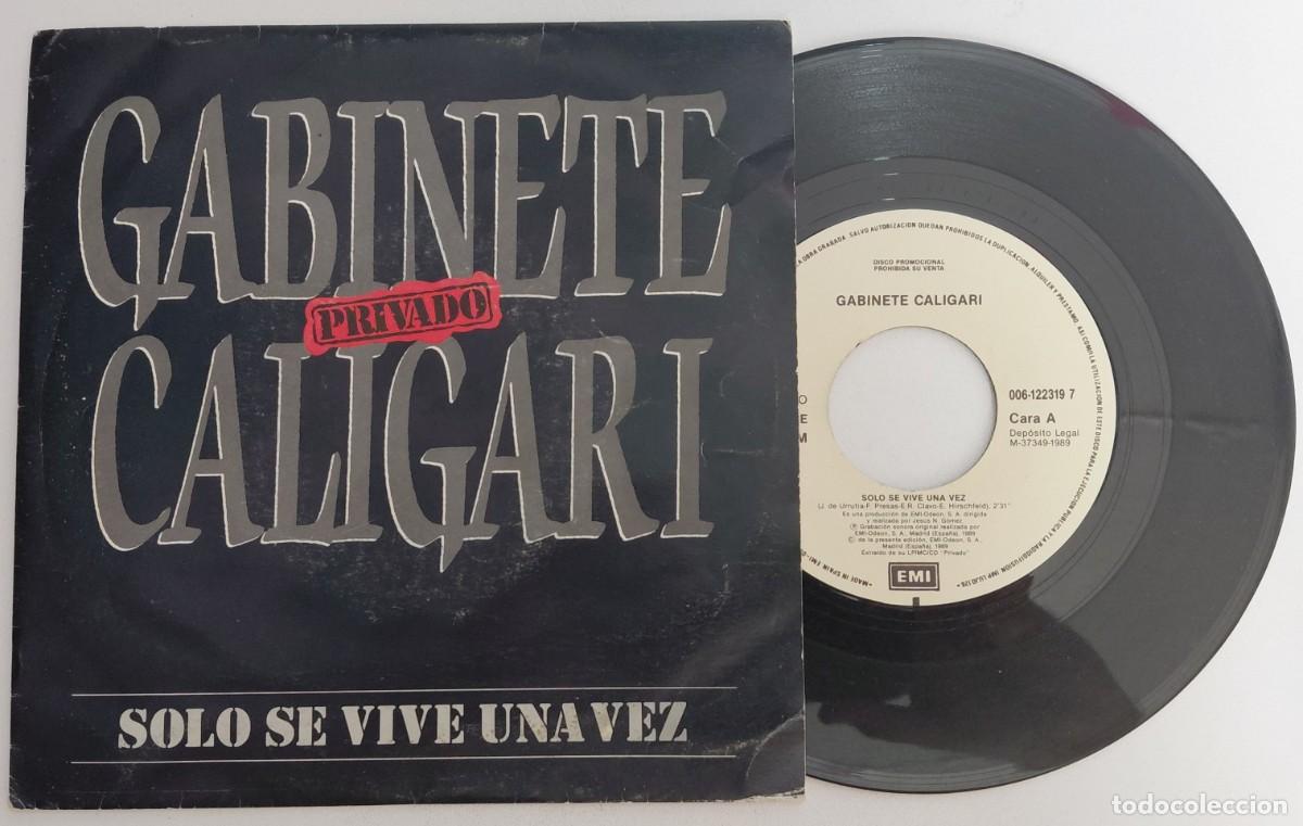 Discos de vinilo: GABINETE CALIGARI SOLO SE VIVE UNA VEZ EMI 1989