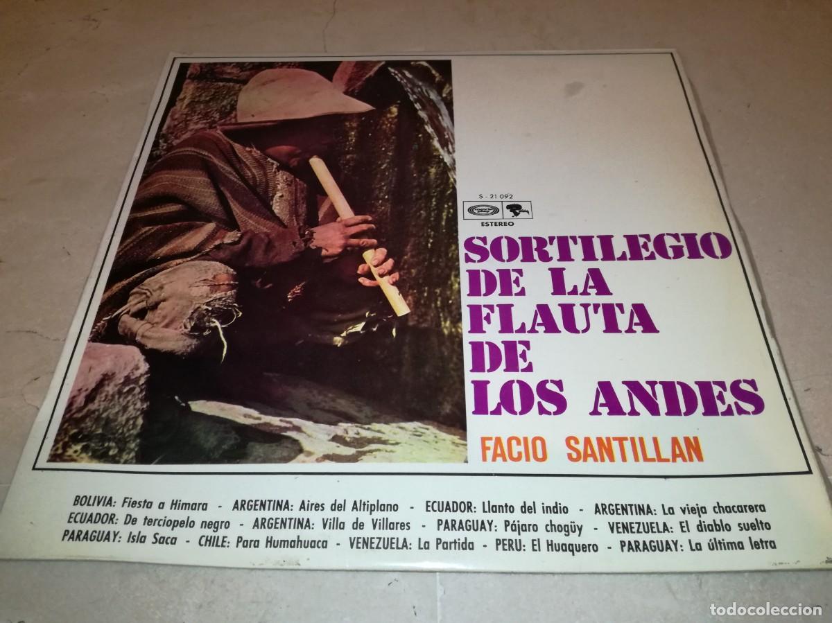 Discos de vinilo: SORTILEGIO DE LA FLAUTA DE LOS ANDES - FACIO SANTILLAN-VINILO EN EXCELENTE ESTADO