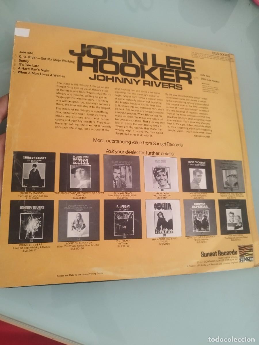 Discos de vinilo: Johnny Rivers &ndash; John Lee Hooker. Vinilo lp. - Foto 4