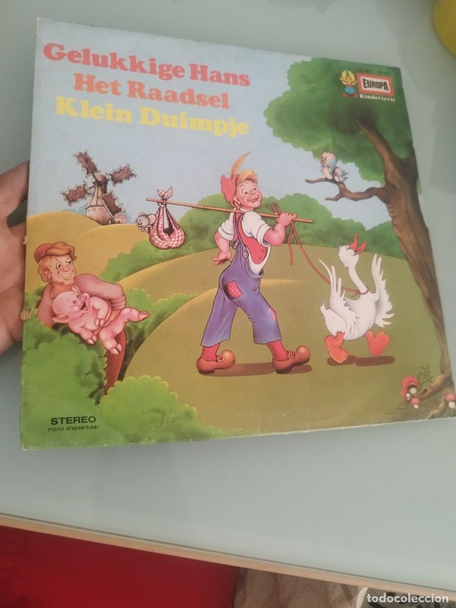 Discos de vinilo: Gelukkige Hans - Het Raadsel - Klein Duimpje. Cuento Vinilo lp en Belga.