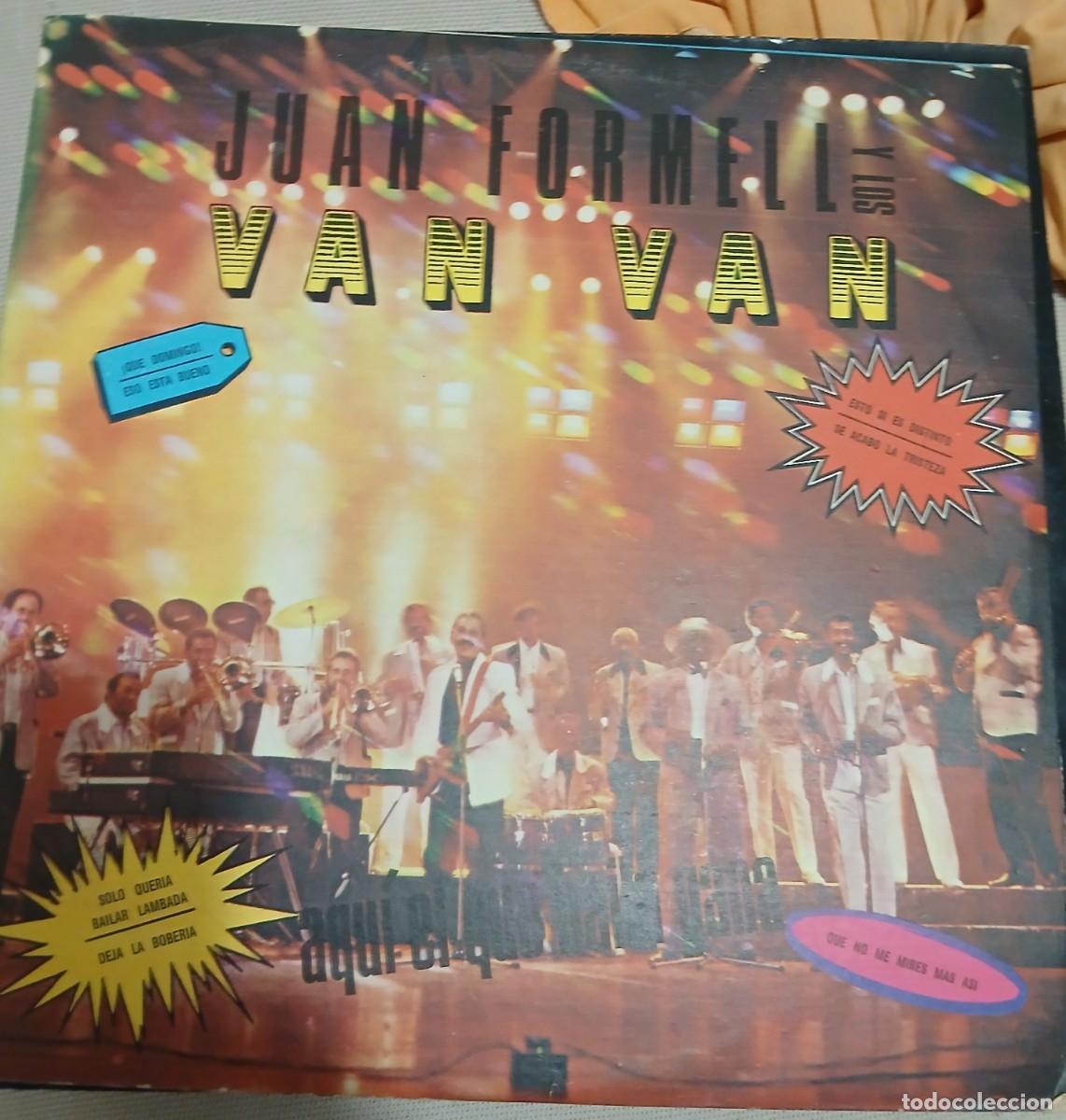 Discos de vinilo: Juan Formel & Los Van Van &ndash; Aqu&iacute; El Que Baila Gana - LP 1990