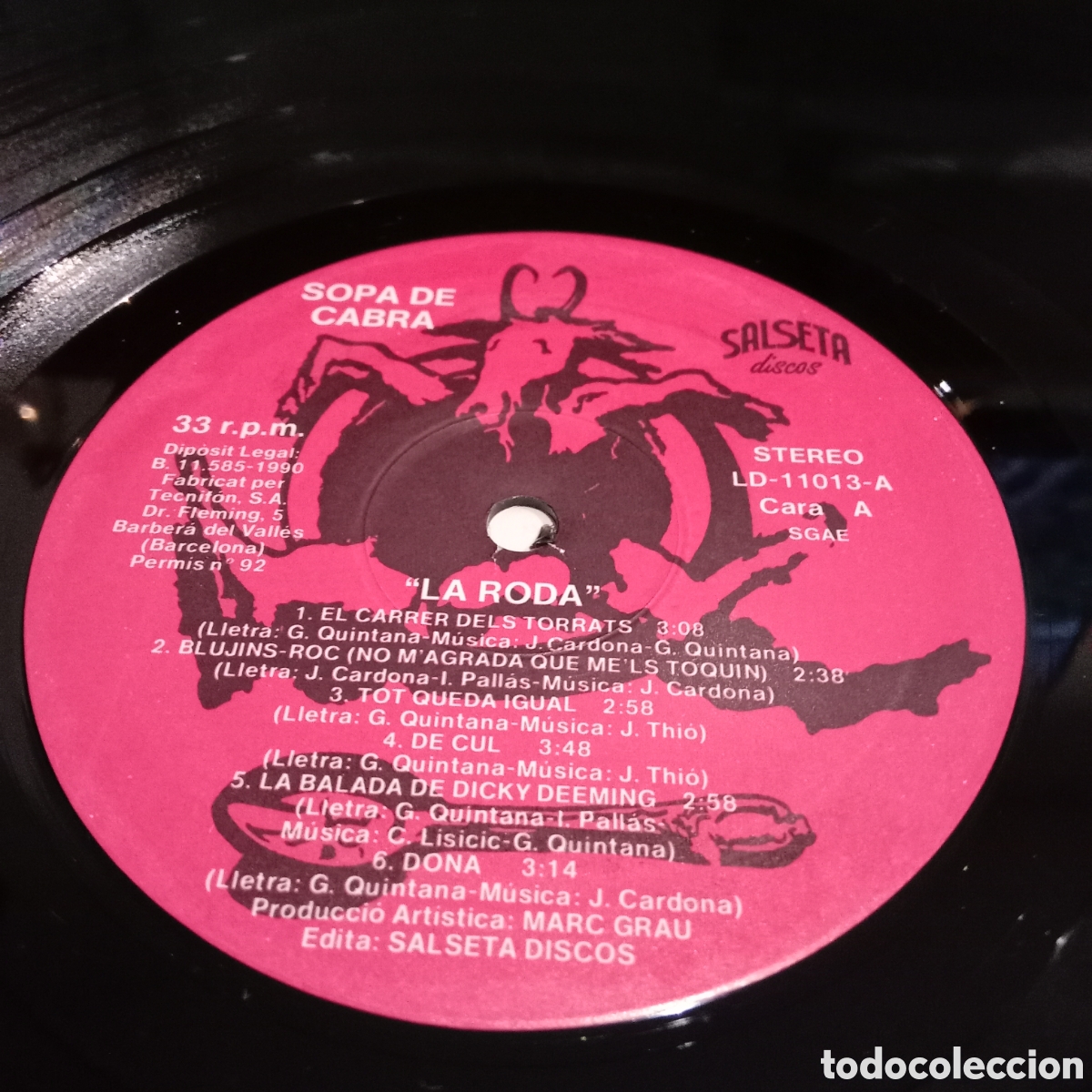 Discos de vinilo: SOPA DE CABRA - LA RODA - LP - Foto 8