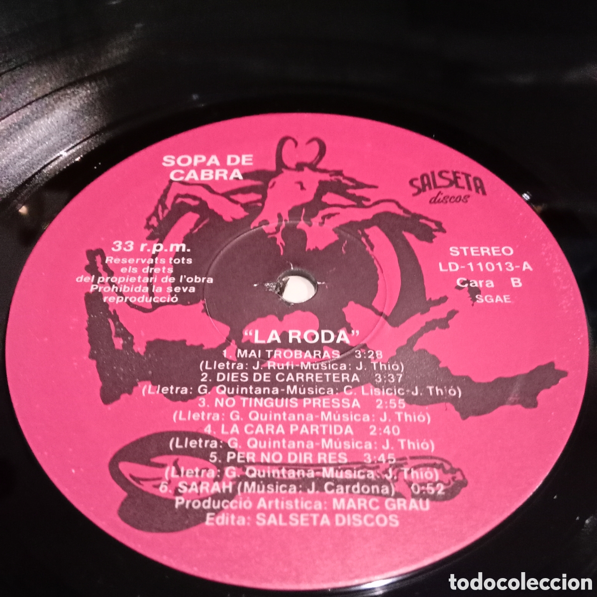 Discos de vinilo: SOPA DE CABRA - LA RODA - LP - Foto 9